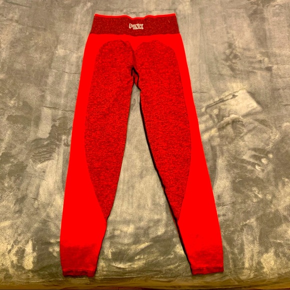 PINK SEAMLESS LEGGINGS - Picture 1 of 4